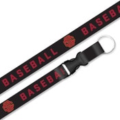 USC Trojans Black SC Interlock Baseball Lanyard
